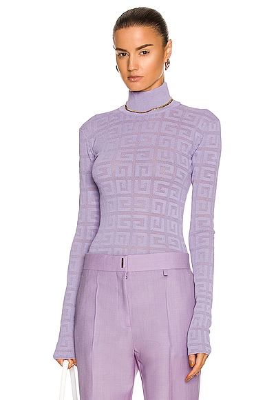 Givenchy All Over 4G Turtleneck Sweater 