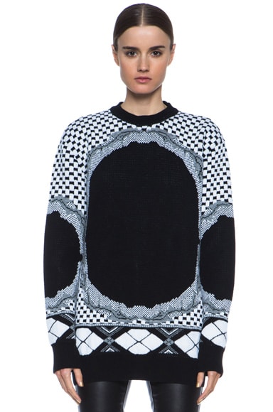 Givenchy Printed Cashmere-Blend Sweater in Multi | FWRD