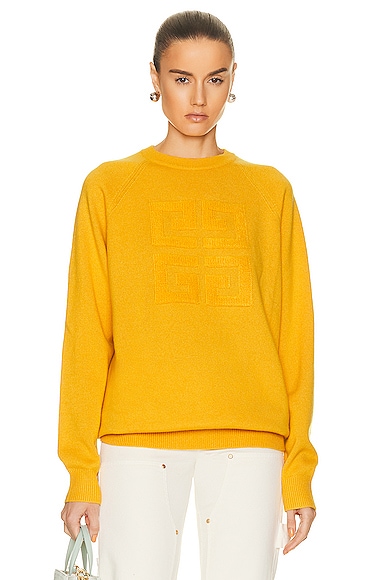 Bicolor crewneck Sweater With Front 4G