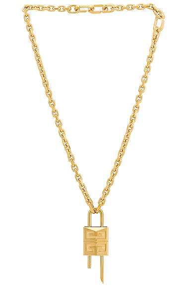 Small Lock Golden Necklace
