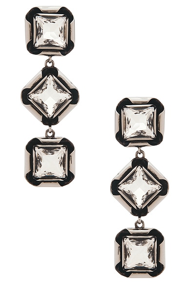 Deconstructed Crystal Pendants Earrings