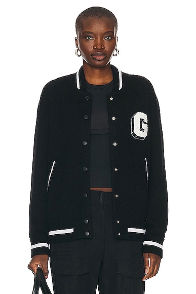 Givenchy Bomber Varsity Jacket in Black