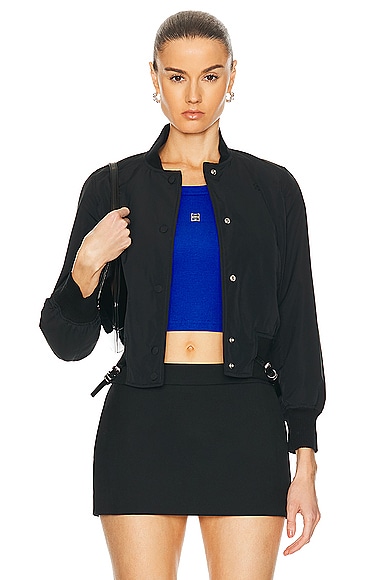 Shop Givenchy Varsity Bomber Jacket In Black