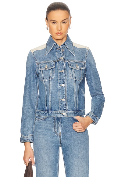 Acne Studios Bla Konst Cliff Jacket in Mid Blue | FWRD