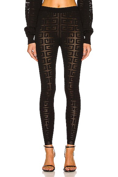 Givenchy 4G Monogram Lace Legging in Black | FWRD