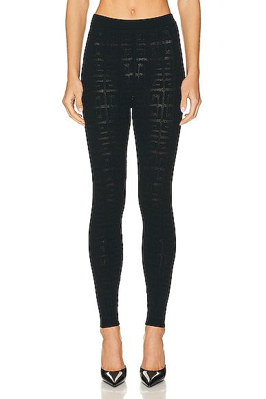 Givenchy 4G Monogram Lace Legging in Black