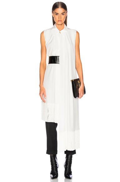 Fringe Hem Sleeveless Tunic