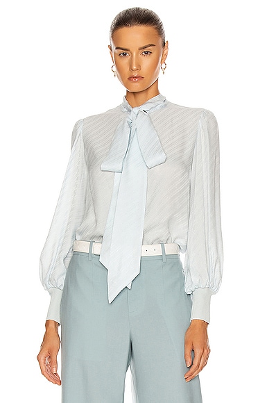 Ribbed Tie Button Down Top