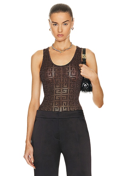 Givenchy Monogram Tank Top In Bronze