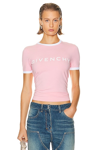 Givenchy Ringer T Shirt in Flamingo
