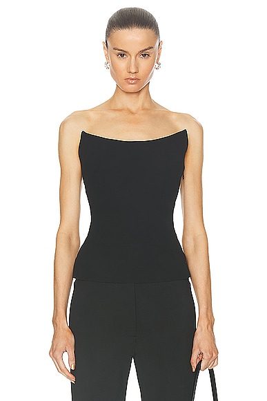 Shop Givenchy Corset Bustier Top In Black