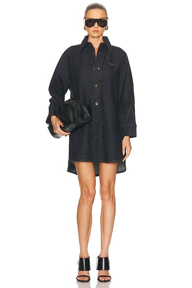 Givenchy Denim Overshirt in Dark Blue