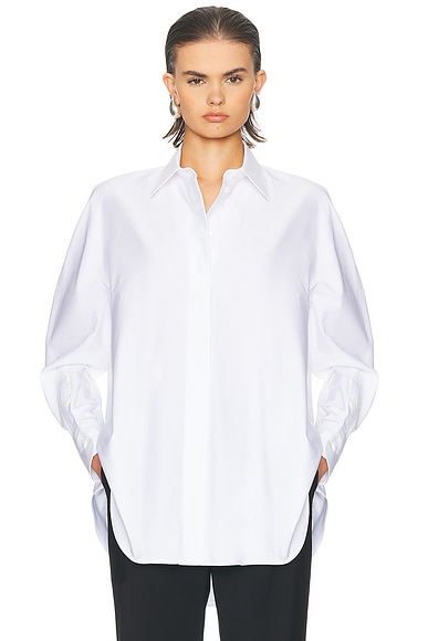 Button Up Top in White