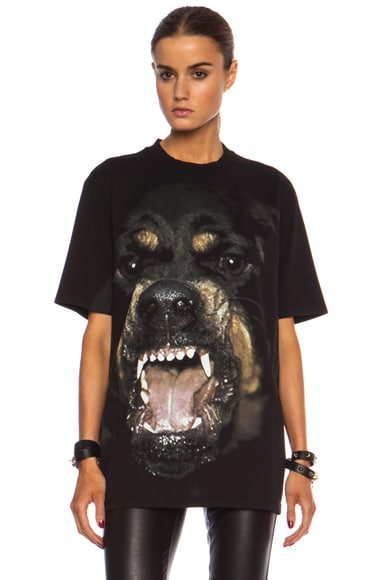 Givenchy Rottweiler Cotton Tee in Black | FWRD