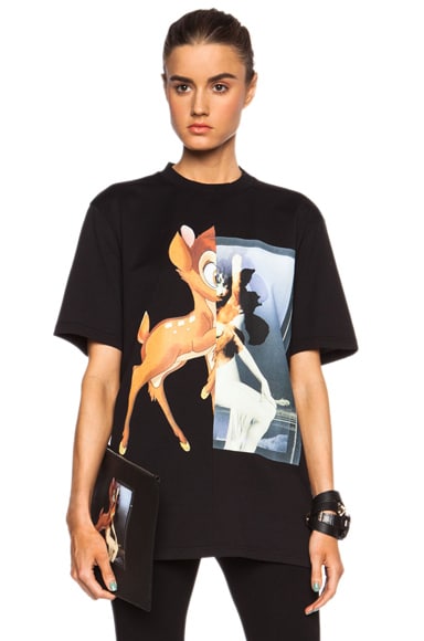 Givenchy Bambi Cotton Tee in Black | FWRD