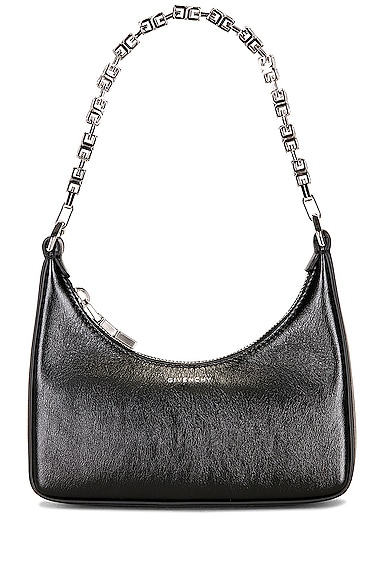 Givenchy Moon Cut Out Mini Hobo Bag in Black