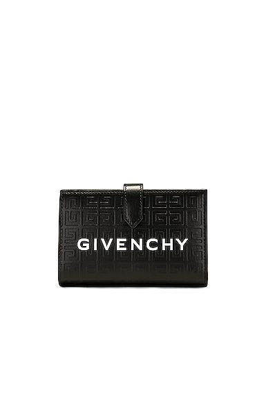 Givenchy G-Cut Medium Bifold Wallet in Black