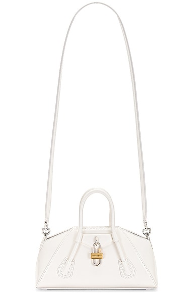 Givenchy Mini Antigona Stretch Bag in Ivory