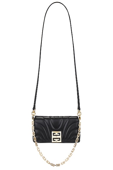 Givenchy 4G Soft Wallet On Strap in Black