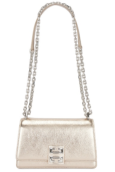 Givenchy Small 4g Sliding Chain Bag In Dusty Gold