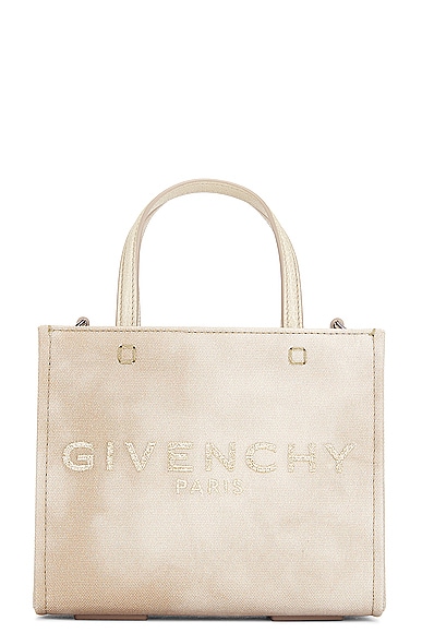 Givenchy Mini G Tote Bag in Dusty Gold