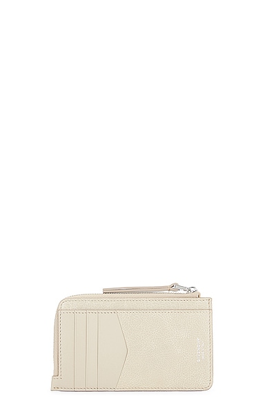 Shop Givenchy G Cut Full Zipped Cardholder In Dusty Gold