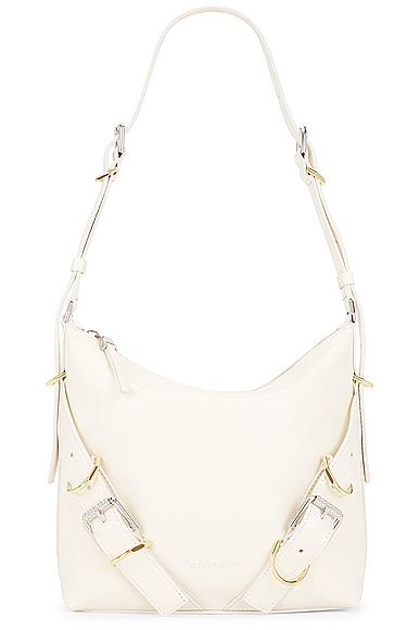 Shop Givenchy Small Voyou Bag In Ivory