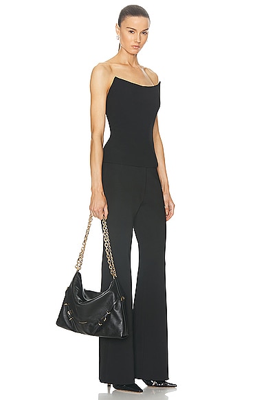 Shop Givenchy Medium Voyou Chain Bag In Black
