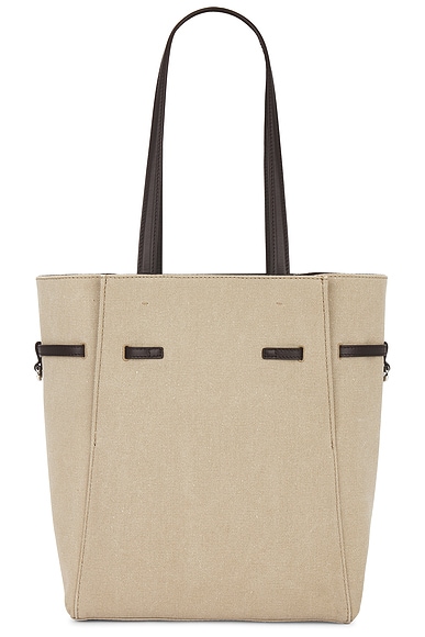 Shop Givenchy Small Voyou North South Tote Bag In Army Beige