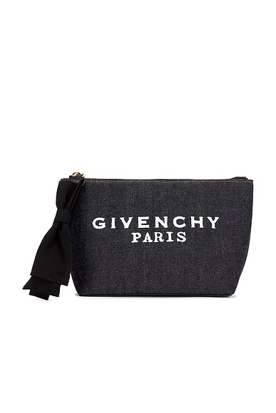 Givenchy Small Logo Pouch in Indigo Blue