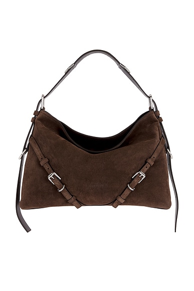Givenchy Medium Voyou Shoulder Bag in Ebony Brown