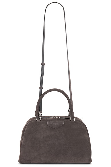 Givenchy Medium Antigona East West Bag Cube in Dark Grey