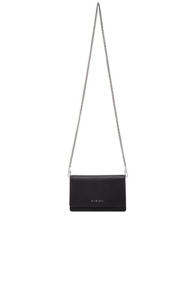 Givenchy Pandora Chain Wallet in Black | FWRD