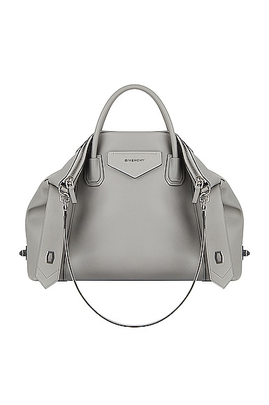 Buy Givenchy Medium Antigona Lock Soft Bag - Cloud Grey At 43% Off