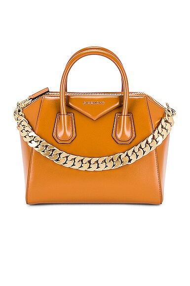 Givenchy Small Antigona Chain Bag In Tan