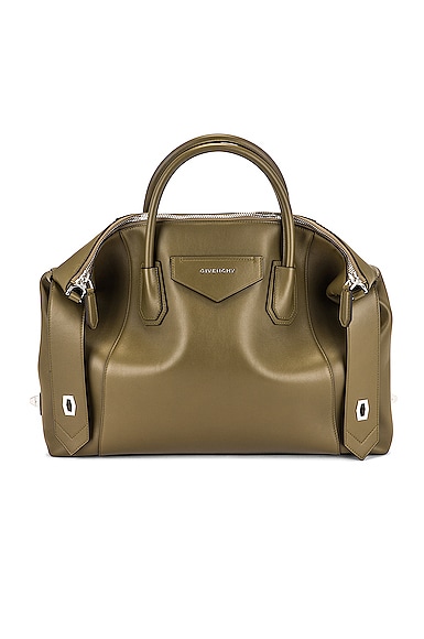 GIVENCHY Soft Calfskin Large Soft Antigona Military Green 1138818