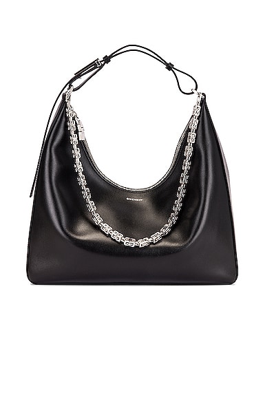 Givenchy Medium Moon Cut Out Hobo Bag in Black