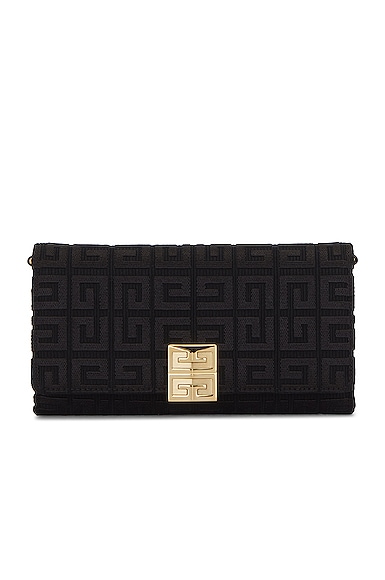 GIVENCHY ブラック ウォレットチェーン Givenchy 4G Wallet on Chain Bag in Black | FWRD