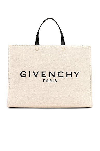 Givenchy Medium G Tote Shopping Bag in Beige