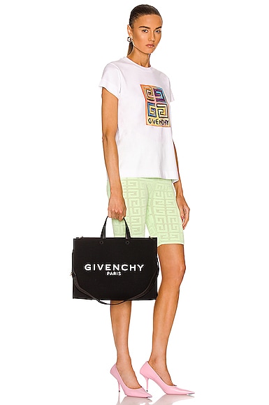 Shop Givenchy Medium G Tote Shopping Bag In Black