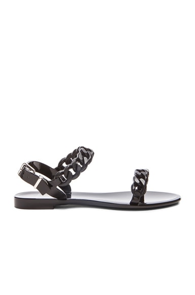 givenchy chain link jelly sandals