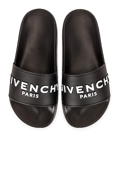 Givenchy Logo Pool Slides in Black