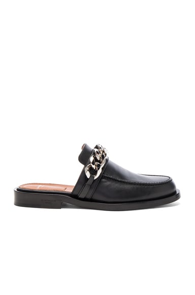 Chain Leather Loafers