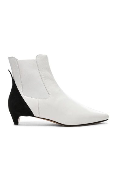 Givenchy GV3 Chelsea Ankle Boots in White & Black | FWRD