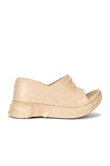 Marshmallow Slider Wedge Sandals