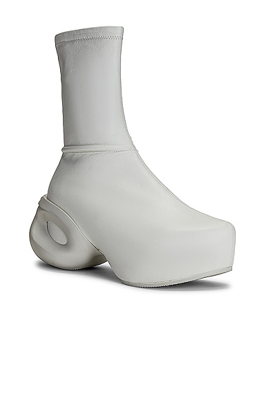 Shop Givenchy G Clog Ankle Boots In Ivory