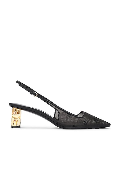 Shop Givenchy G Cube Slingback Pump In Black