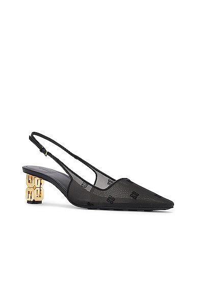 Shop Givenchy G Cube Slingback Pump In Black