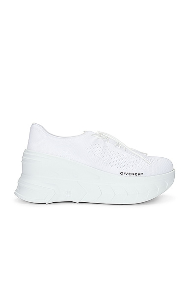 Givenchy Marshmallow Wedge Sneaker in White