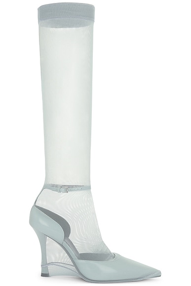 Shop Givenchy Show Stocking Pump In Grey